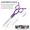 6.5 Inch Pk High-End, Pet Beauty Tooth Scissors, Color Beauty Scissors, Thin Scissors, Dense Tooth Scissors