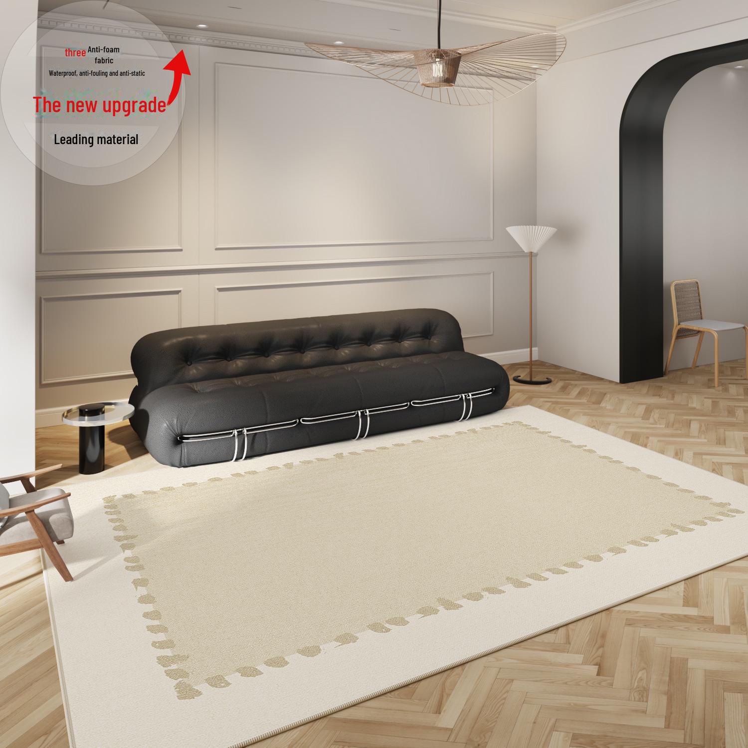 Роскошный минималистский французский ковер: Водонепроницаемый, моющийся коврик для гостиной и спальни 140x200 cm