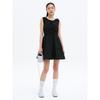 Cotton Sleeveless Mini Dress Black