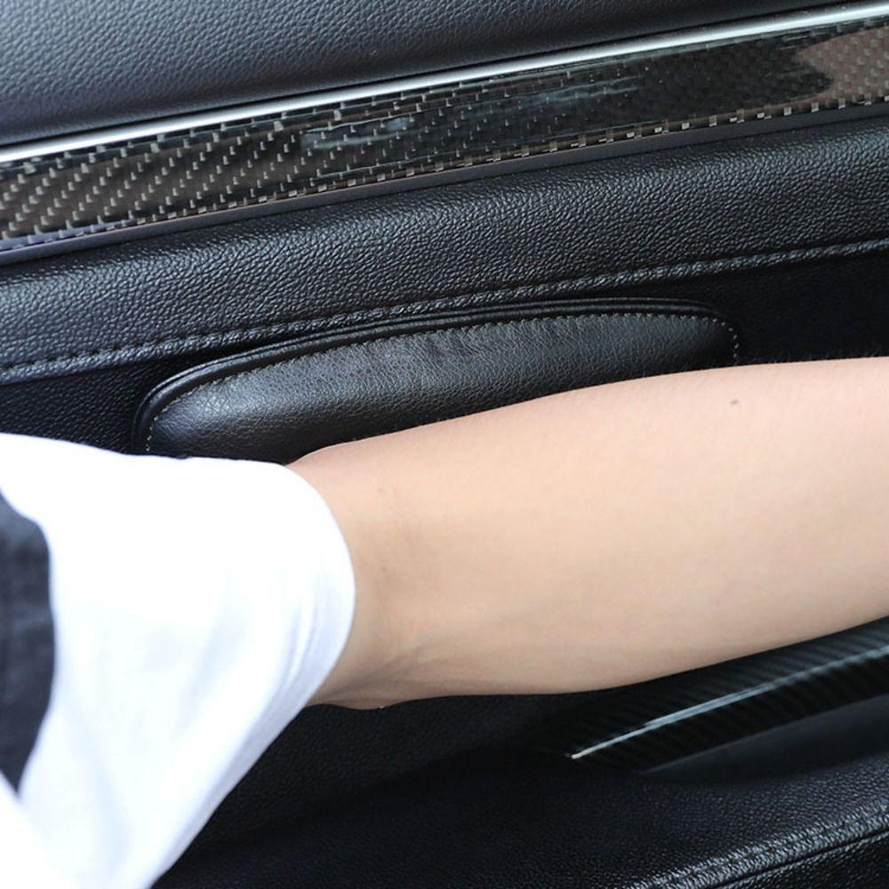 Comfortable Car Knee Cushion PU Leather Memory Foam Universal Interior Pillow Thigh Support Armrest Car Leg Pad Auto Accessories