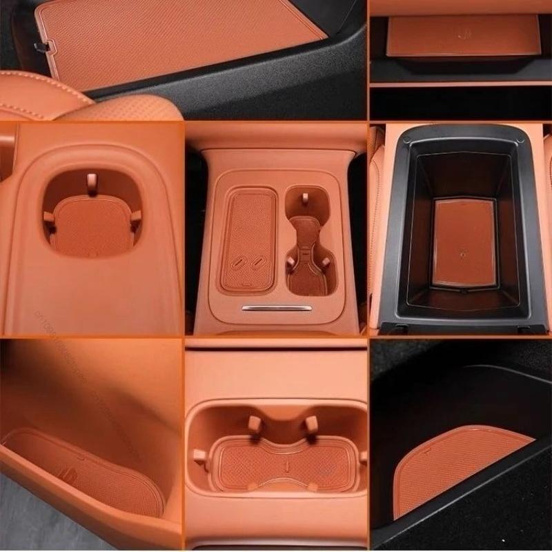 Anti-Slip Gate Slot Cup Mat For Leapmotor C10 Interior Door Pad/Cup Non-slip Pad Car Cup Holder Cushion Auto Accessories