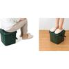 Shinki Gosei Tombo Bucket with Inner Bucket, Storage, Chair, Step Stool, and Lid, 18 Liters, Moss Green, 34cm W x 34.5cm D x 28.5cm H, Outdoor, Car Wa
