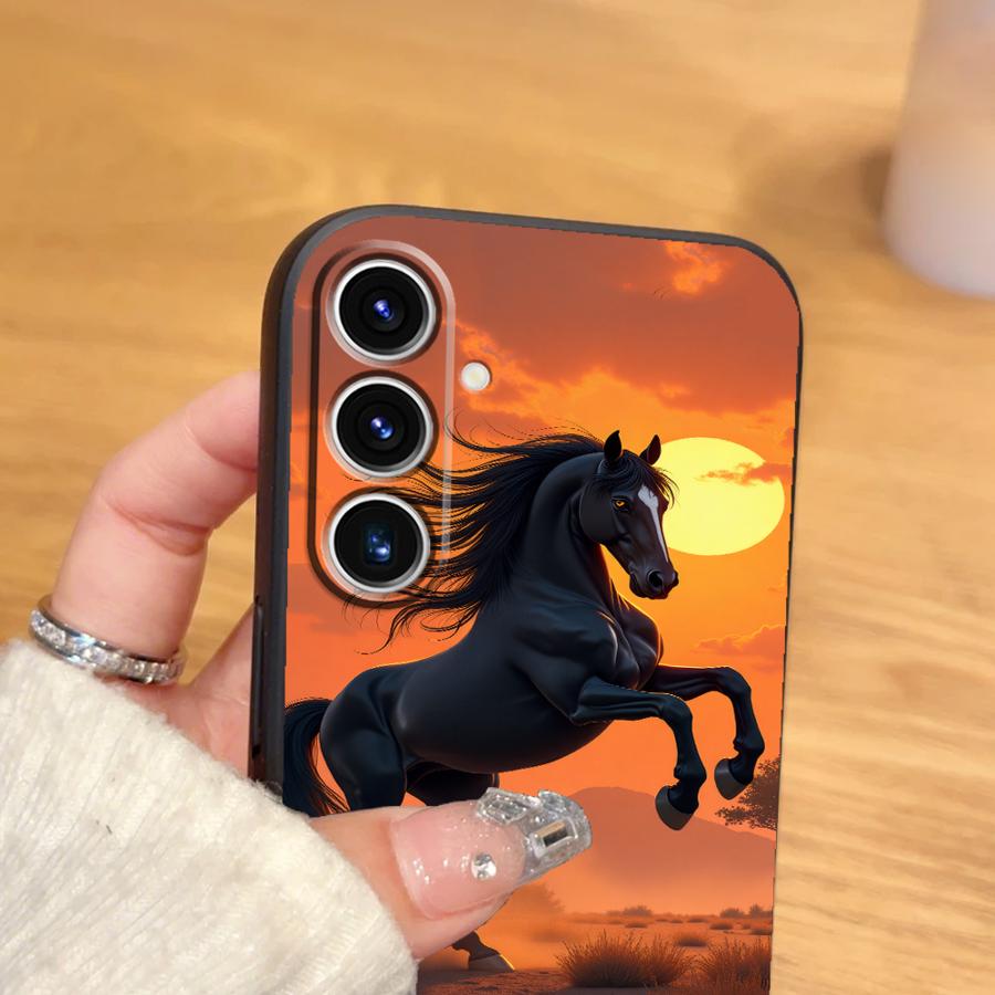Phone Cover Case for Samsung Galaxy A05 A70 A06 A50 A52 A36 A53 A17 A25 A16 A55 A41 A57 A15 A73 A51 A37 A12 A23 A13 Sky Horse