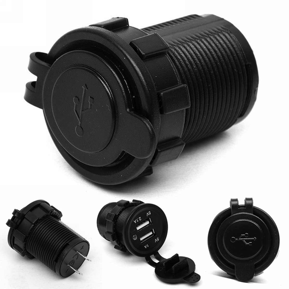 

12V 3.1A двойной USB адаптер зарядного устройства розетка автомобильного прикуривателя