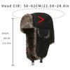Men'S Warm Soldier Hat Winter Pilot Patrolman Earmuffs Polyester Fiber Warm  Ski Hat Windproof Cold Hats