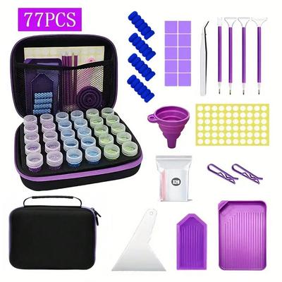 47/77 Diamond Painting Tool Set, Multi-functional Diamond Painting Tool Accessories for Embroidery Cross-stitch - Perfect for Art Storage