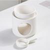 Split Ceramic Essential Oil Burner Wax Melting Burner Heater Tea Candle Holder Detachable Yoga Spa Tea Light Candle Holders