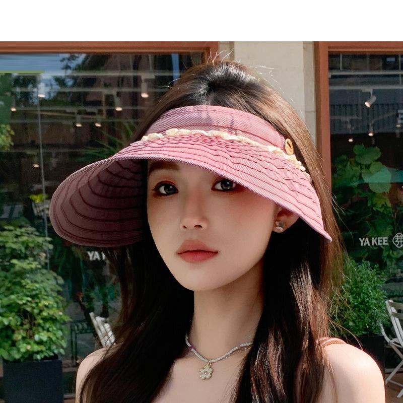 

Spring Summer Sunscreen Cap Large Brim Sunshade Anti-Ultraviolet Outdoor Sunshade Cap фіолетовий