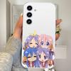 Kawaii Anime L-Lucky Star HD Clear Transparent Phone Case For Samsung Galaxy A52,A12,A51,S24,S23,S22ULTRA,S21 Edge,S20LITE,Plus,