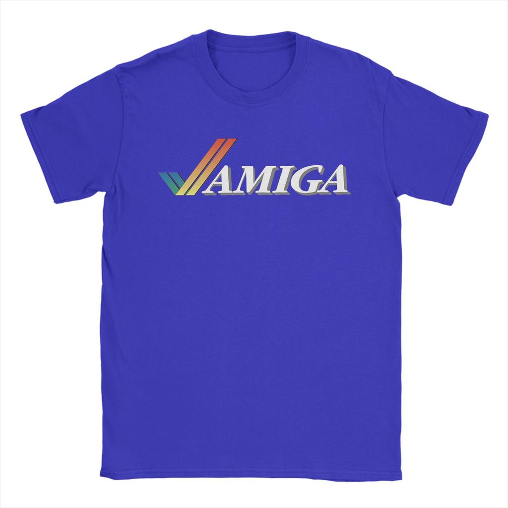 Unisex TShirts Commodore Amiga Logo Casual Cotton Tee Shirt Short Sleeve T Shirt Round Collar Tops Graphic Printed