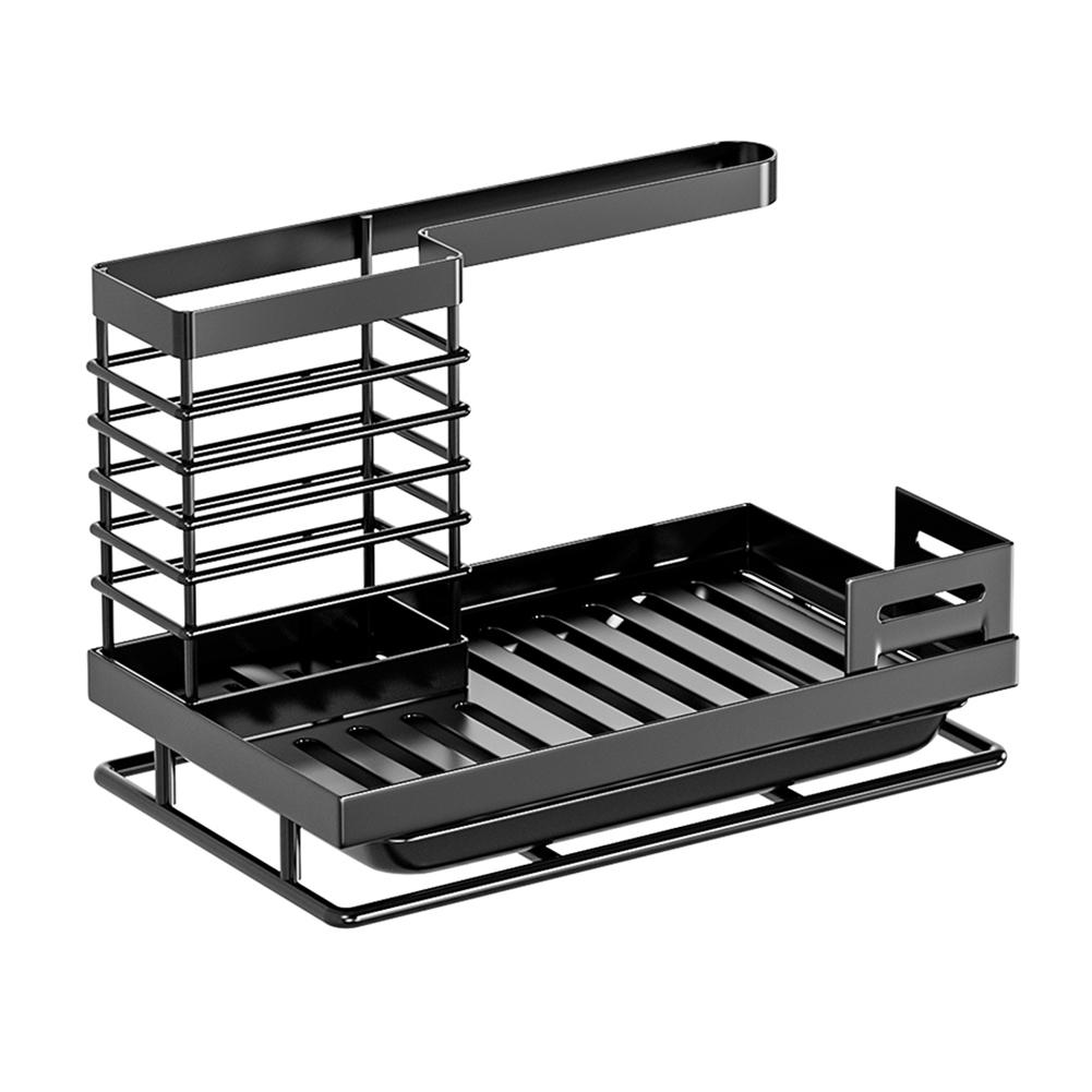 Dish Drying Rack with Utensil Holder Kitchen Rack Holder with Drainboard Kitchen Drain Shelf for Kitchen Sink