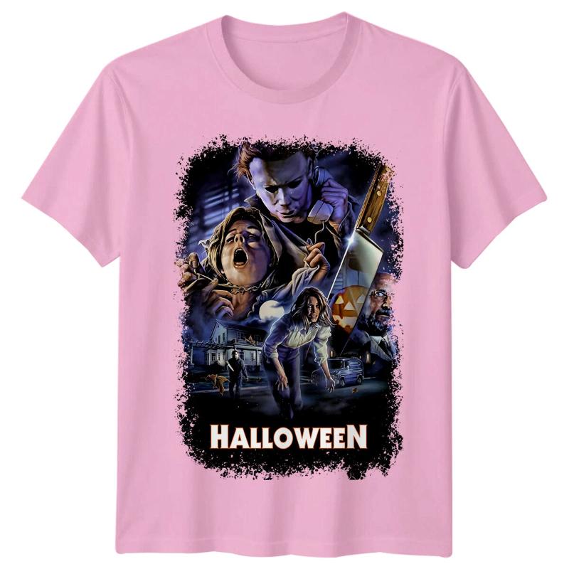 Halloween () Movie Poster Inspired Tshirt Retro S Tee