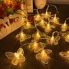 1.5M LED Battery-powered Butterfly Light String Fairy Lights for Wedding Birthday Party Room Garden Bedroom Living Room Decor