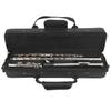 Lade C Closed Plays 16 Includes Storage Increased Tube Ideal for Musical Enthusiasts and Performers 16-Hole Flute, Key, Keys, Bag, Resonance, (Silver)