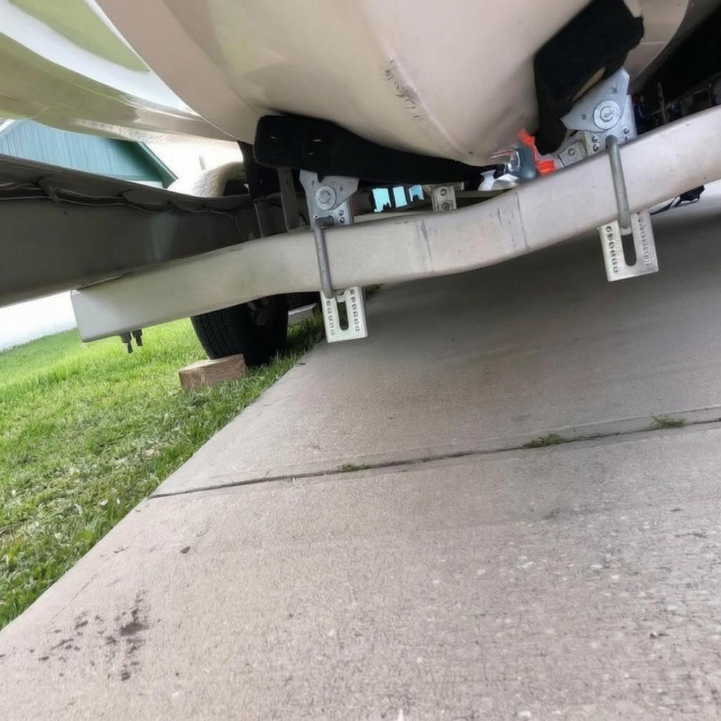 4 Pieces Boat Trailer Brackets Heavy-Duty Bunk Bracket