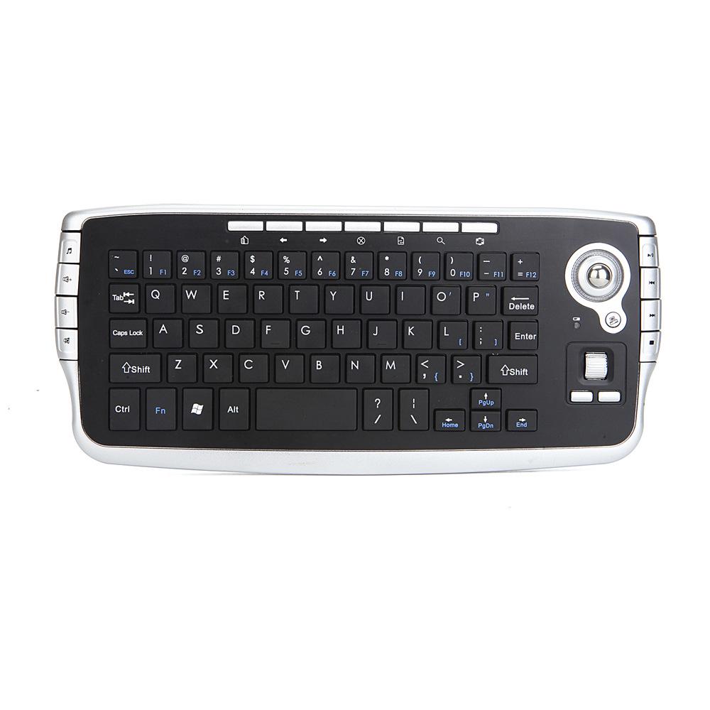 Wireless Trackball & Mini Keyboard Combo Set with 2.4G Connectivity
