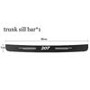 For Peugeot 207 208 RCZ Rifter 308 307 407 206 108 Carbon Car Door Sill Scuff Covers Black Door Panel E Guards Protector