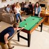 Multi-Game Table, 5-in-1, Foosball, Billiards, Hockey, Ping-Pong, 134 x 108 x 144 cm, Brown
