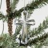 Klare Acryl Weihnachtsdekorationen Weihnachtskugel Elegante Religiöse Dekoration mit Aufhängeseil Winterparty Geschenk