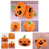 Innovative Halloween Gift Cartoon Pumpkin Flip Doll Soft Pp Cotton Filling