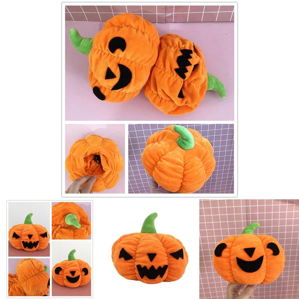 Innovative Halloween Gift Cartoon Pumpkin Flip Doll Soft Pp Cotton Filling