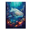Abstract Modern Art Wall Poster Sea Turtle Jellyfish Dolphin Shark Animal Morden Sea Print Home Decor Canvas Painting Picture