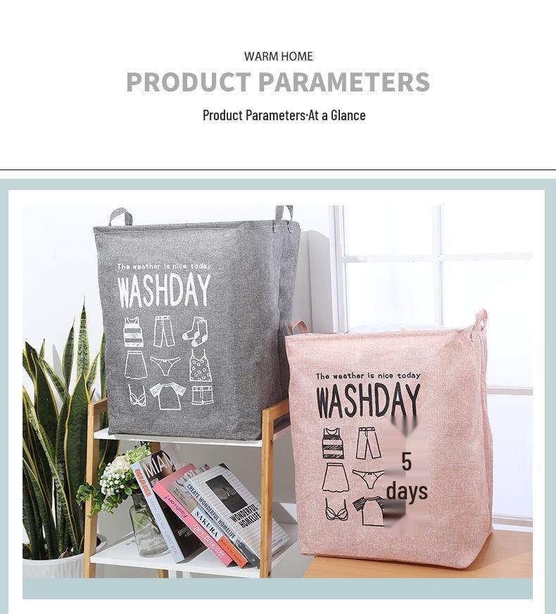 Foldable Jumbo Laundry Bag & Storage Basket with Drawstring for Clothes and Quilts