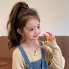 Korean Style Plaid Bow Hair Scrunchies For Kids Girls Elastic Hair Bands Ponytail Holder Sweet Hair Ties Children Hair Accessories