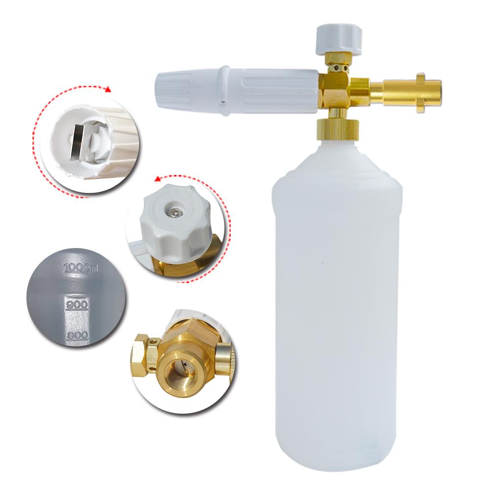 Pressure Washer Snow Foam Lance Professional Adjustable Foam Cannon White Color Foam Generator Car Foam Wash Snow Foam Cleaner