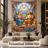 Valentine Love (78) Theme Custom Tapestry Personalized Custom Name Text Wall Hanging Tapestry Home Decor Background Cloth