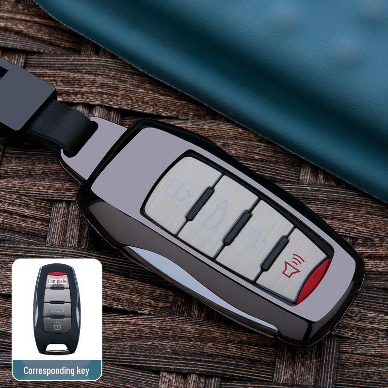 

Совместимый чехол для ключа для Great Wall Haval H6, H2S, M6, Sport Edition, H7, H4, F7X, H8, H9 - Оболочка с кнопкой-защелкой