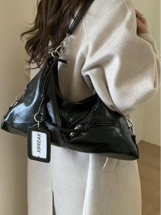 Chic Retro Textured Women's Crossbody Bag - Versatile & High-End Design