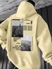 Men's Fashionable Printed Hoodie, a Must-have for Autumn and Winter, Suitable for Casual Sportswear