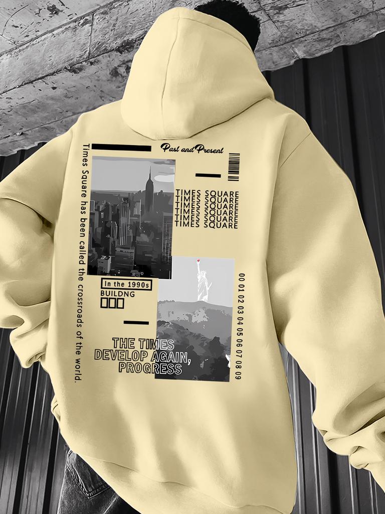 Men's Fashionable Printed Hoodie, a Must-have for Autumn and Winter, Suitable for Casual Sportswear