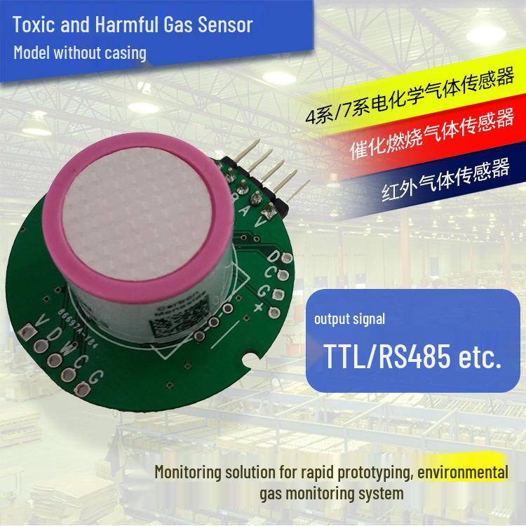 Toxic & Harmful Gas Sensor with Infrared & Electrochemical Oxygen Detection Module BYG511
