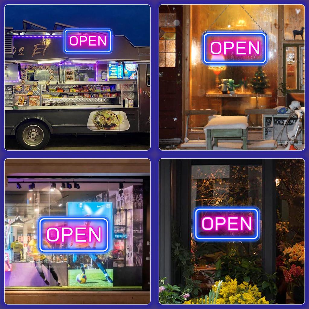 Neon Open Sign - Business Decorative LED Light