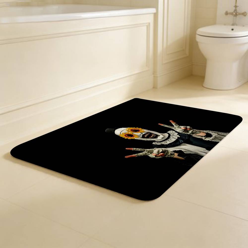 Horror Movie Terrifiers Floor Mat INS Style Soft Bedroom Floor House Laundry Room Mat Anti-skid Household Carpets