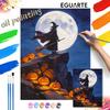 Halloween Moon Night Oil Painting Digital Painting Handmade Diy Coloring Painting Home Decoration