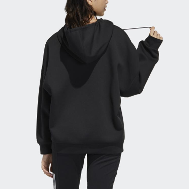 Adidas Neo X Gudetama Collaboration Printed Sports Hoodie Women Hoodies Black GU8166