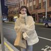 Autumn and Winter New Loose Imitation Lamb Wool Thickened Imitation Rabbit Fur Short Plush Jacket Women's Clothing