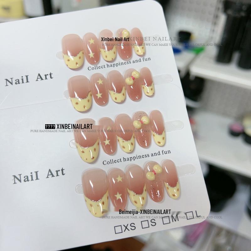 

Cute Leopard Print Spring Bow Nail Art - Gentle, Elegant, Handmade Design