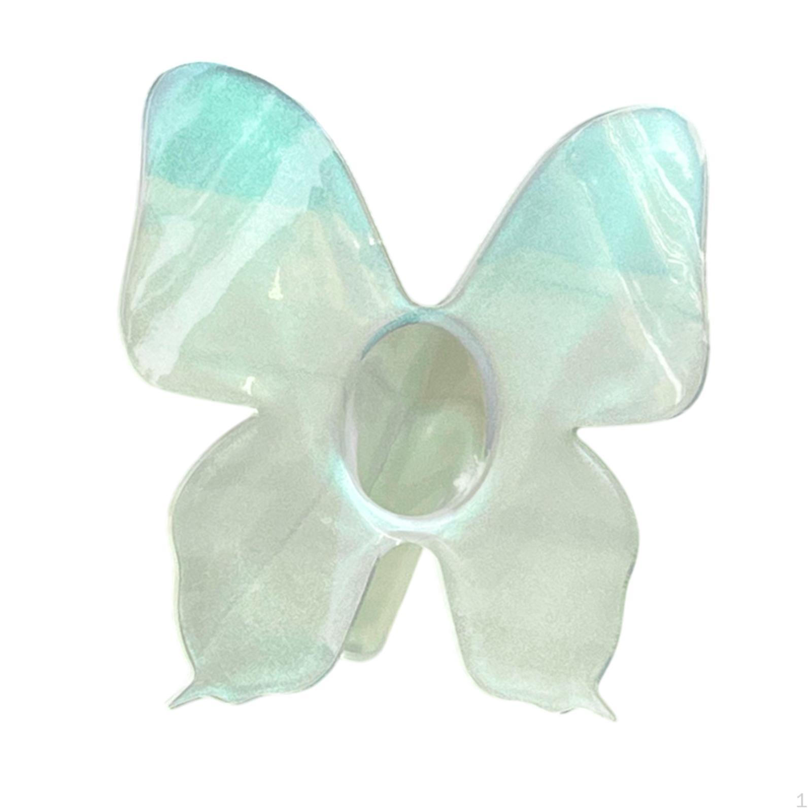 

Акриловая ваза-бабочка, орнамент, современное художественное произведение, контейнер для растений и цветов для книжной полки Green