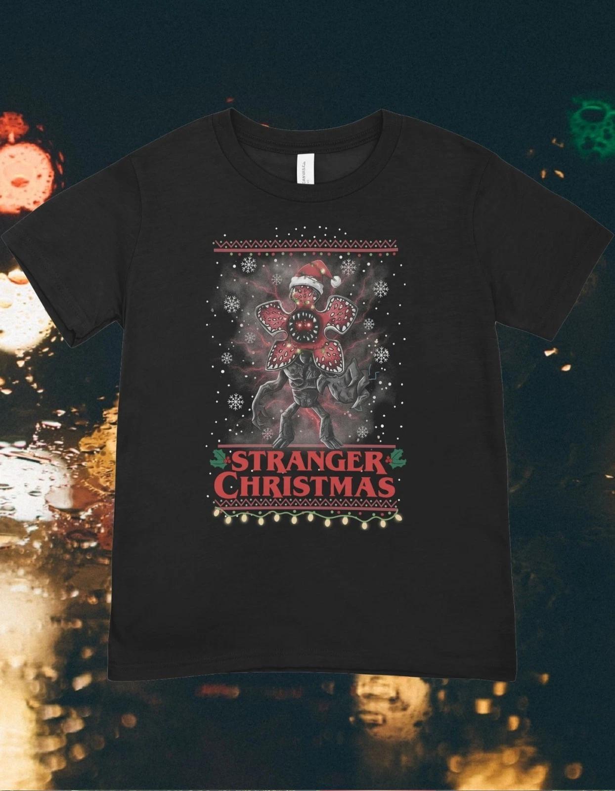 Stranger Things / Holiday Graphic t-Shirt, Cotton, Unisex, L - 2XL