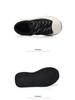Trendy 2025 Spring/Autumn Retro Black Thick-Soled Breathable Canvas Shoes