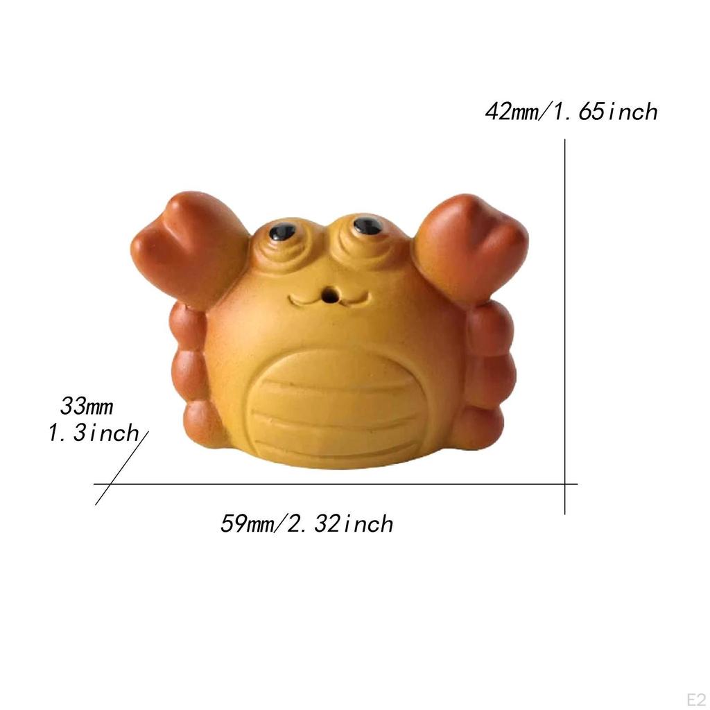 Little Statue Ceramic Tea Pet Ornament Unique Lovers Gift Figurine Incense Holder for Bookcase