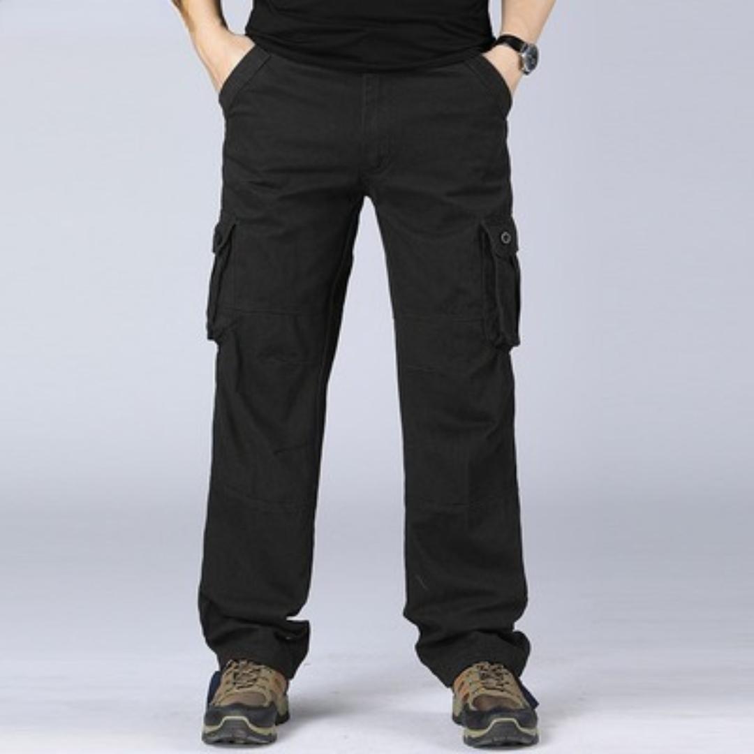 

Multi-pocket Men s Work Trousers Loose Trousers Fat Plus Size Labour Insurance Leisure Straight Trousers 29