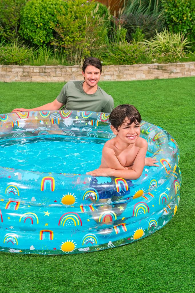 Bestway Rainbow Splash Kids Diameter x 53cm Height Pool, 51048, 1.70m