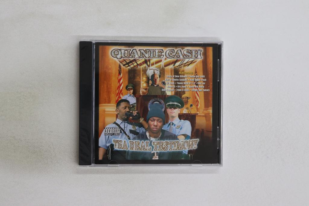 CD QUANIE CASH  Tha Real Testimony BBR0699 BOTTOM BOY REC 1999 US Rap  HipHopRB Used