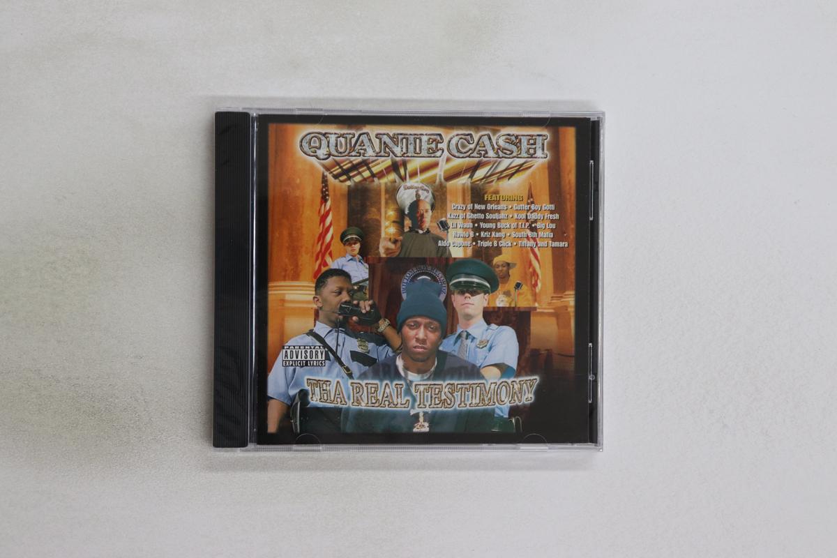 

CD QUANIE CASH Tha Real Testimony BBR0699 BOTTOM BOY REC 1999 US Rap HipHopRB Used