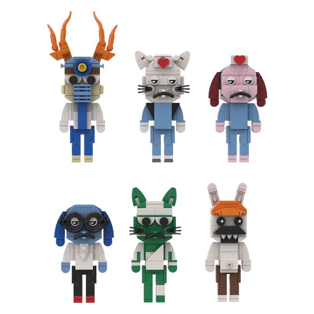 Building Toy Set for Kids - Animal with Cats and Dogs Figures